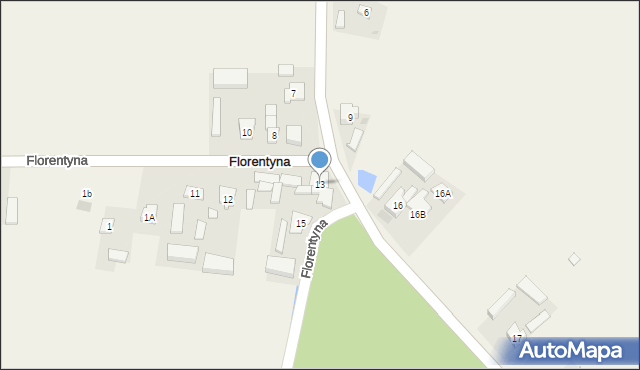 Florentyna, Florentyna, 13, mapa Florentyna