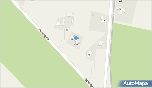 Florentyna, Florentyna, 21B, mapa Florentyna