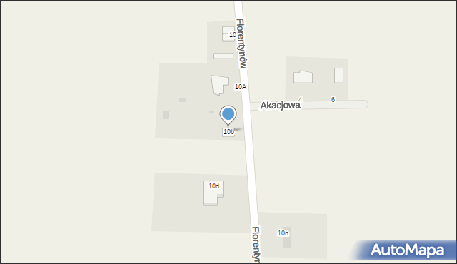 Florentynów, Florentynów, 10b, mapa Florentynów