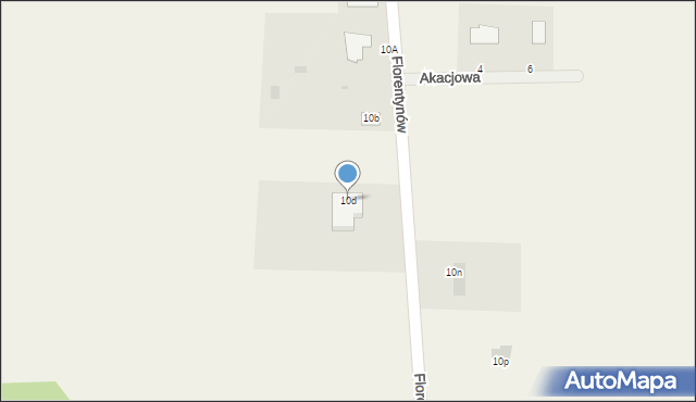 Florentynów, Florentynów, 10d, mapa Florentynów