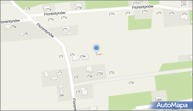 Florentynów, Florentynów, 174j, mapa Florentynów