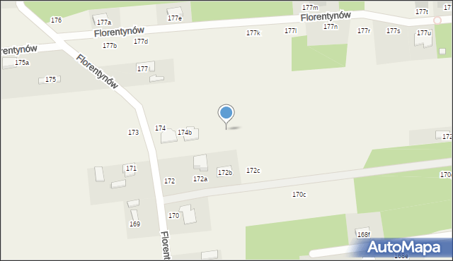 Florentynów, Florentynów, 174k, mapa Florentynów