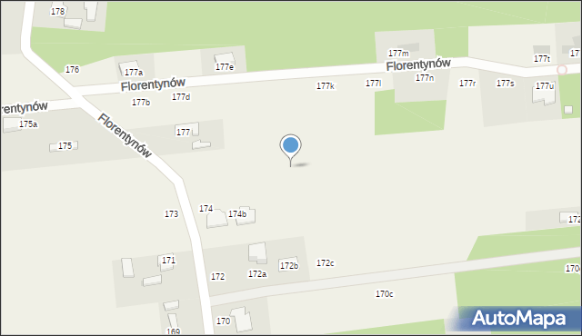 Florentynów, Florentynów, 174p, mapa Florentynów