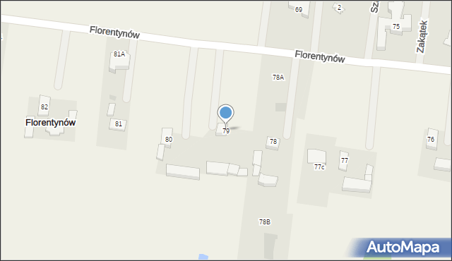 Florentynów, Florentynów, 79, mapa Florentynów