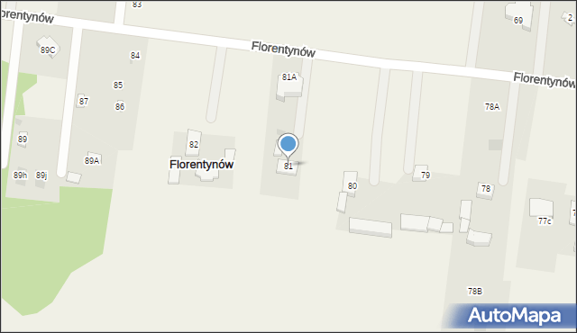 Florentynów, Florentynów, 81, mapa Florentynów