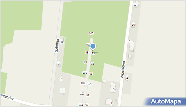 Florentynów, Florentynów, 95, mapa Florentynów