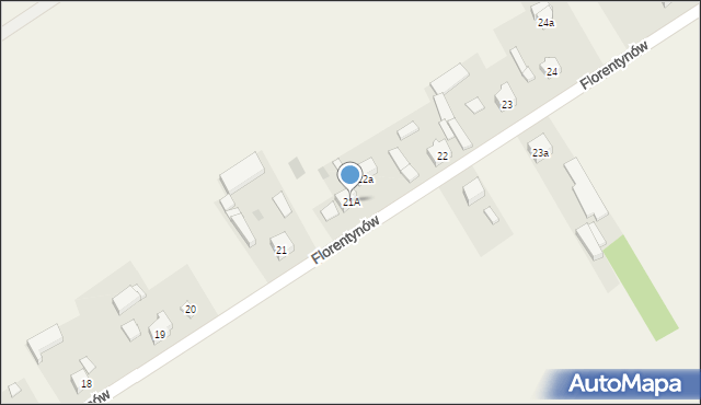 Florentynów, Florentynów, 21A, mapa Florentynów