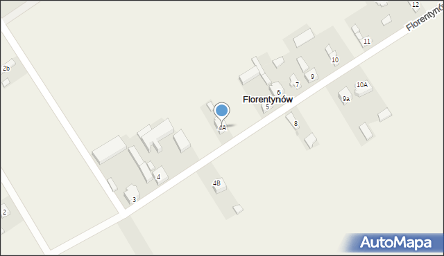 Florentynów, Florentynów, 4A, mapa Florentynów