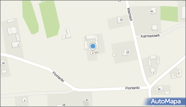 Florianki, Florianki, 1, mapa Florianki