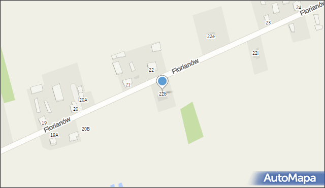 Florianów, Florianów, 22b, mapa Florianów