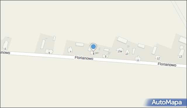 Florianowo, Florianowo, 8, mapa Florianowo