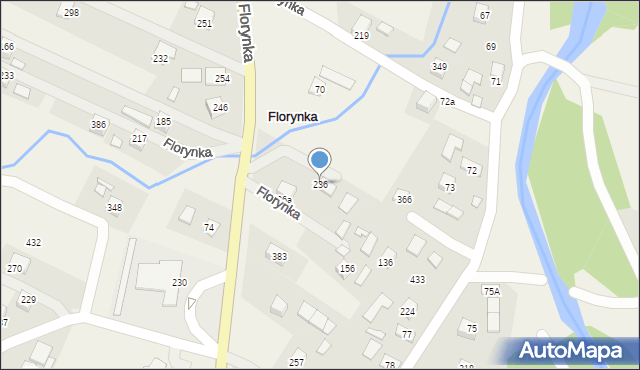 Florynka, Florynka, 236, mapa Florynka
