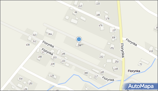 Florynka, Florynka, 298, mapa Florynka