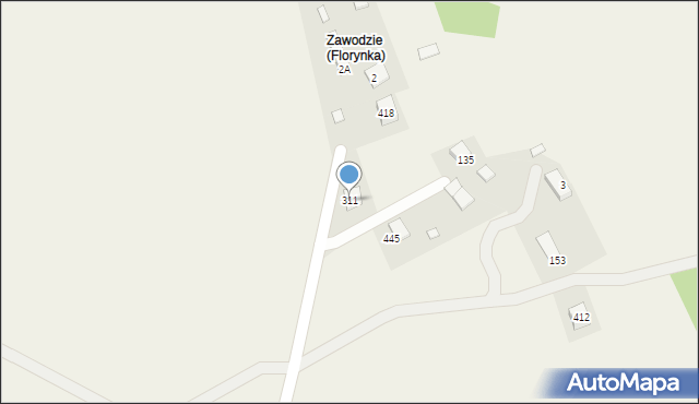 Florynka, Florynka, 311, mapa Florynka