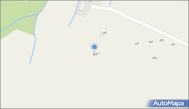 Florynka, Florynka, 463, mapa Florynka