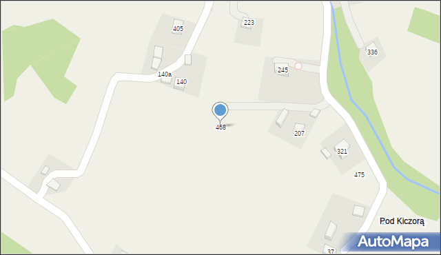 Florynka, Florynka, 468, mapa Florynka