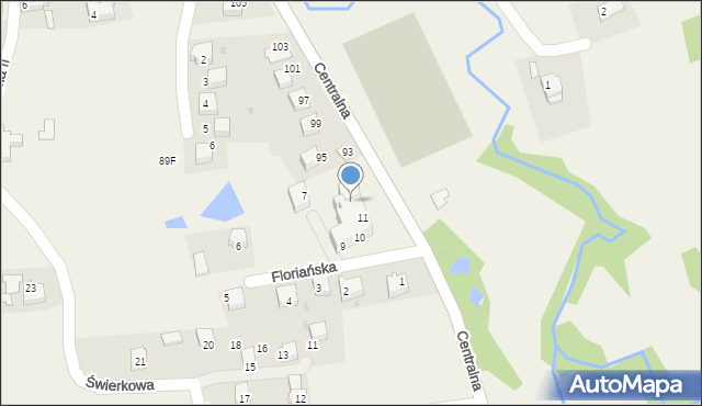 Frydrychowice, Floriańska, 12, mapa Frydrychowice