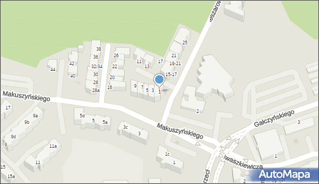 Gdynia, Fleszarowej-Muskat Stanisławy, 1, mapa Gdyni