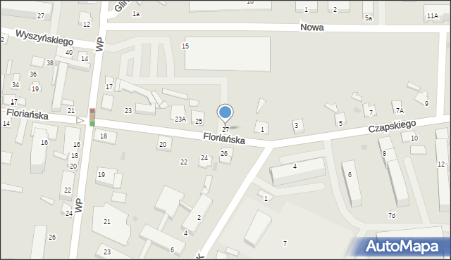 Gostynin, Floriańska, 27, mapa Gostynin