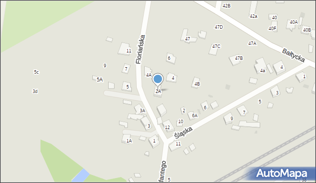 Grodzisk Mazowiecki, Floriańska, 2A, mapa Grodzisk Mazowiecki