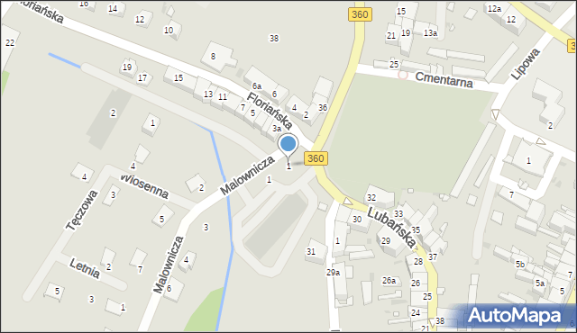 Gryfów Śląski, Floriańska, 1, mapa Gryfów Śląski