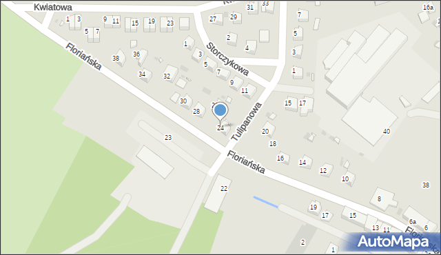 Gryfów Śląski, Floriańska, 24, mapa Gryfów Śląski