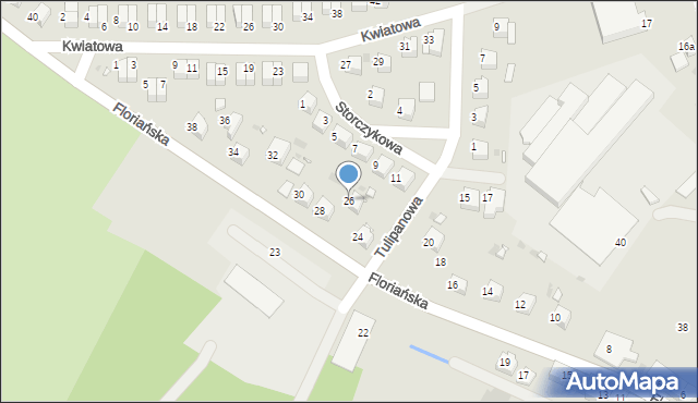 Gryfów Śląski, Floriańska, 26, mapa Gryfów Śląski