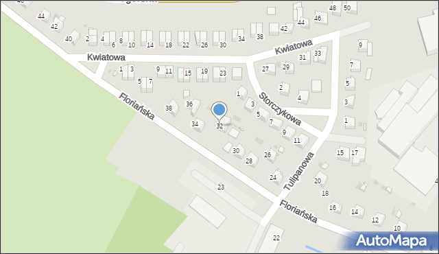 Gryfów Śląski, Floriańska, 32, mapa Gryfów Śląski