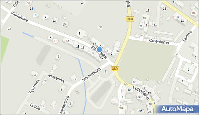 Gryfów Śląski, Floriańska, 3b, mapa Gryfów Śląski