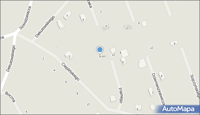 Iława, Flamego-Bartka Henryka, 7, mapa Iława