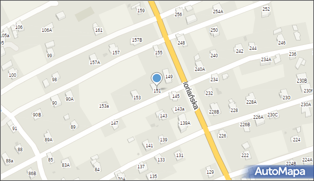 Iwonicz, Floriańska, 151, mapa Iwonicz
