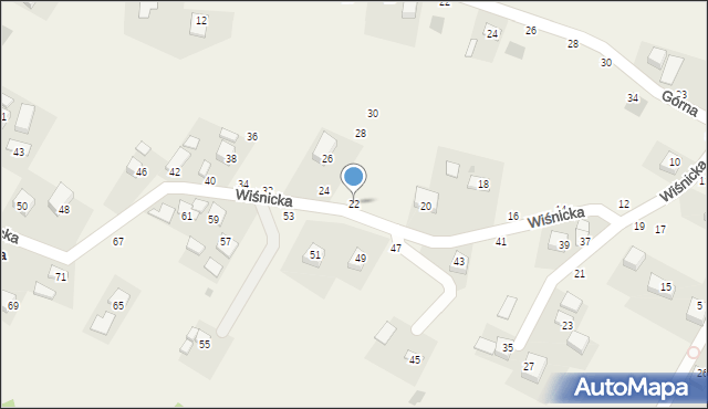 Jasień, Floriańska, 22, mapa Jasień