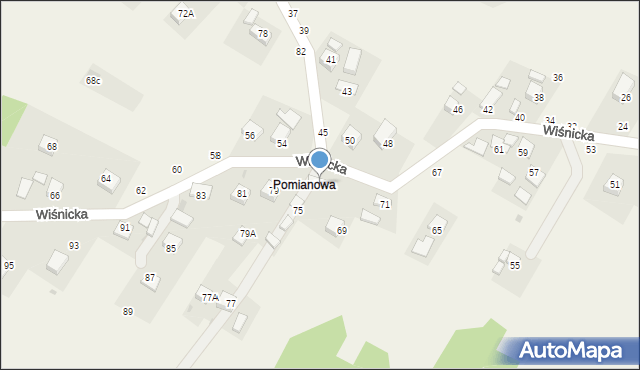 Jasień, Floriańska, 73, mapa Jasień