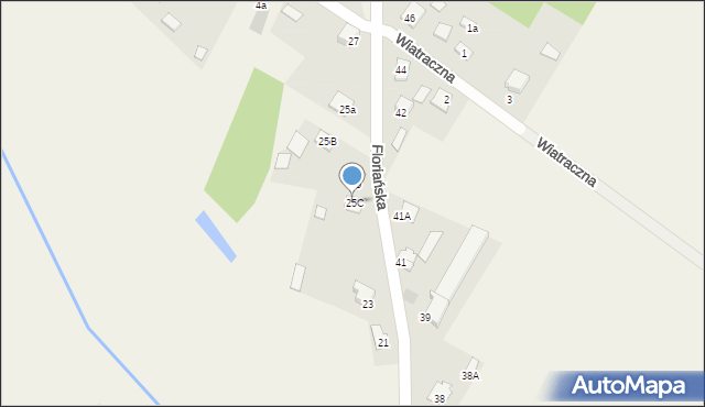 Krasocin, Floriańska, 25C, mapa Krasocin