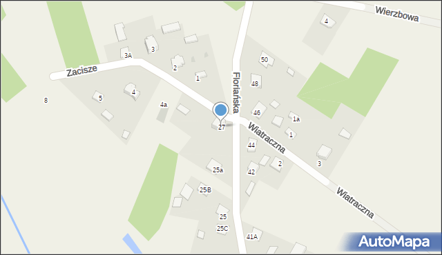 Krasocin, Floriańska, 27, mapa Krasocin