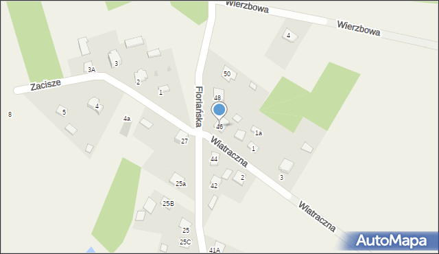 Krasocin, Floriańska, 46, mapa Krasocin