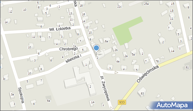 Libiąż, Floriańska, 4, mapa Libiąż