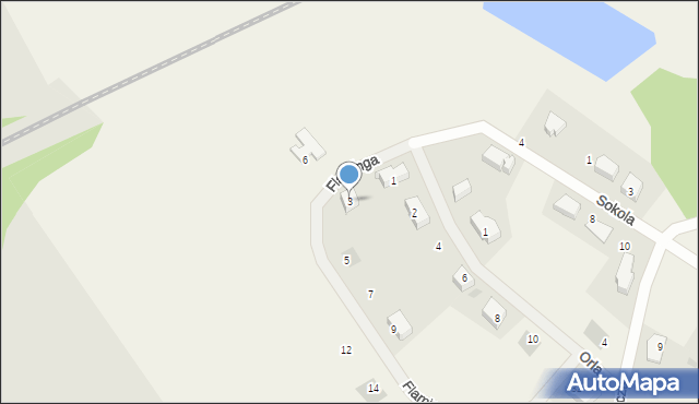 Nikielkowo, Flaminga, 3, mapa Nikielkowo