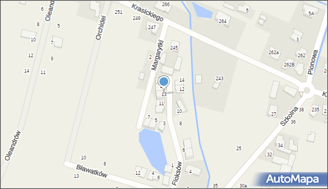 Nowa Wola, Floksów, 13, mapa Nowa Wola