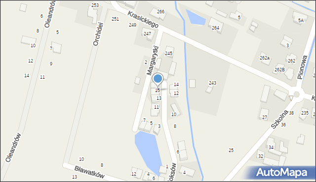 Nowa Wola, Floksów, 15, mapa Nowa Wola