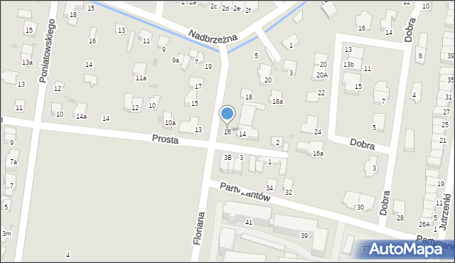 Ożarów Mazowiecki, Floriana, 16, mapa Ożarów Mazowiecki
