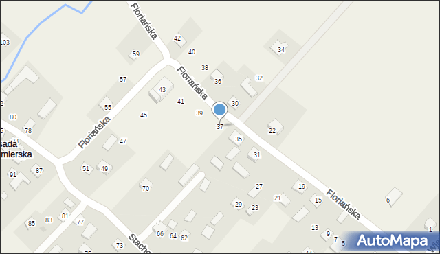 Posada Jaćmierska, Floriańska, 37, mapa Posada Jaćmierska