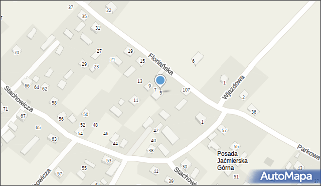 Posada Jaćmierska, Floriańska, 5, mapa Posada Jaćmierska