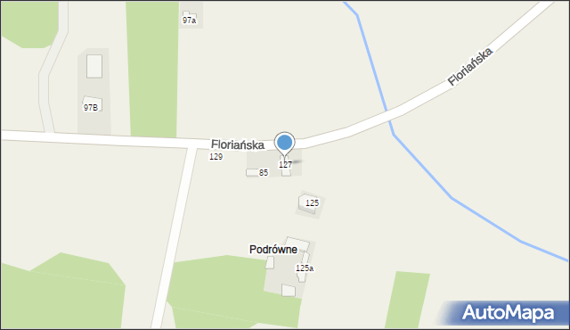 Równe, Floriańska, 127, mapa Równe