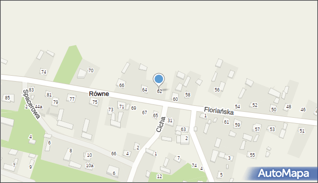 Równe, Floriańska, 62, mapa Równe