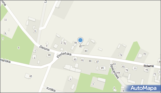 Równe, Floriańska, 82, mapa Równe