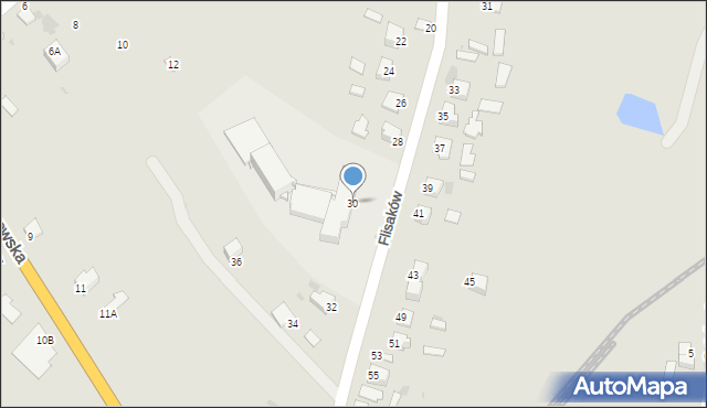 Sandomierz, Flisaków, 30, mapa Sandomierza