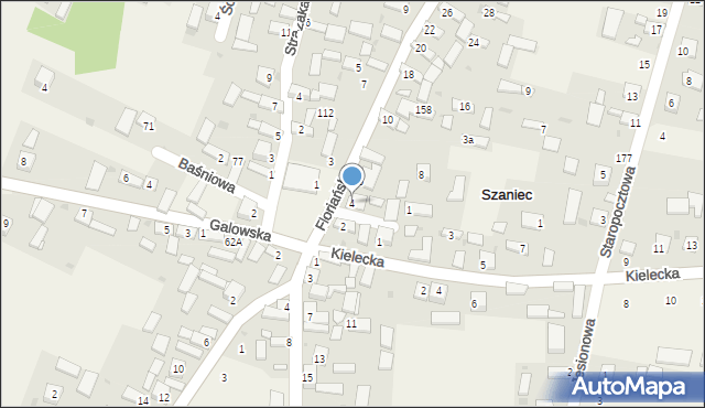 Szaniec, Floriańska, 4, mapa Szaniec