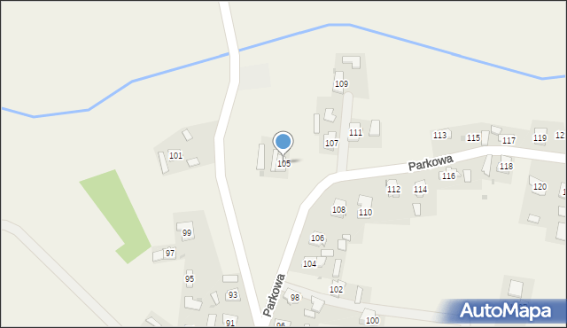 Szówsko, Floriańska, 105, mapa Szówsko