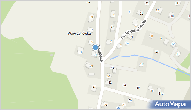 Targanice, Floriańska, 31, mapa Targanice